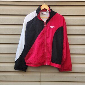 Vintage Reebok Full Zip Up Three Tone Windbreaker Hongkong Made